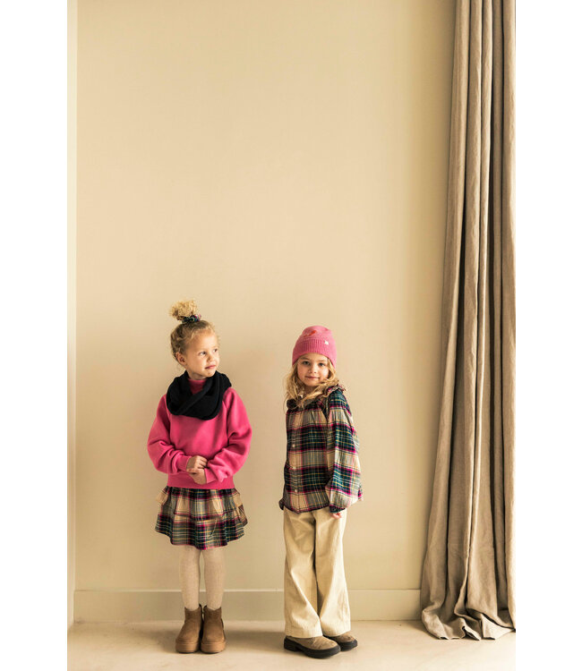 Jenest ELLE SKIRT Fuchsia green check