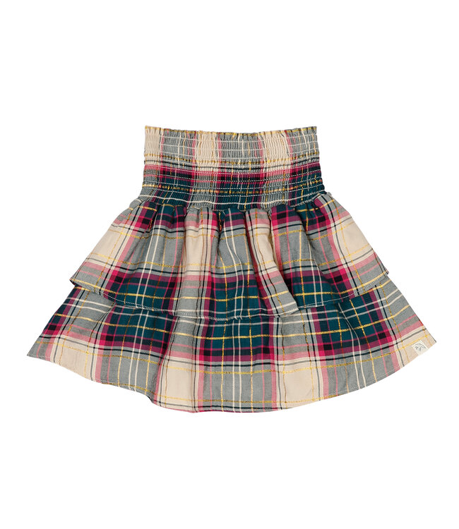 Jenest ELLE SKIRT Fuchsia green check