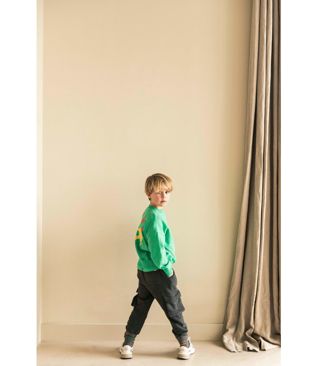 Jenest SAMMY CARGO JOGGER Dark grey melange