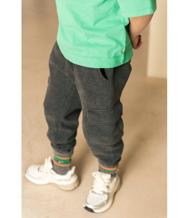 Jenest SAMMY CARGO JOGGER Dark grey melange