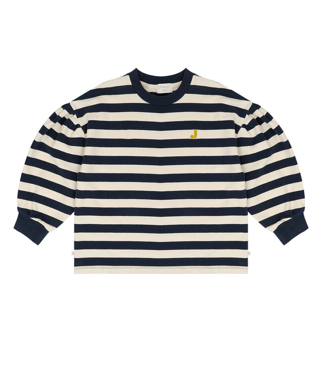 Jenest MILLIE LS T-SHIRT Navy blue offwhite stripe