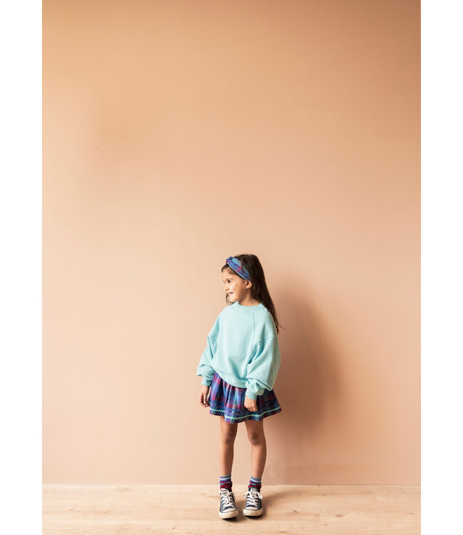 Jenest SARA SKIRT Purple multi check