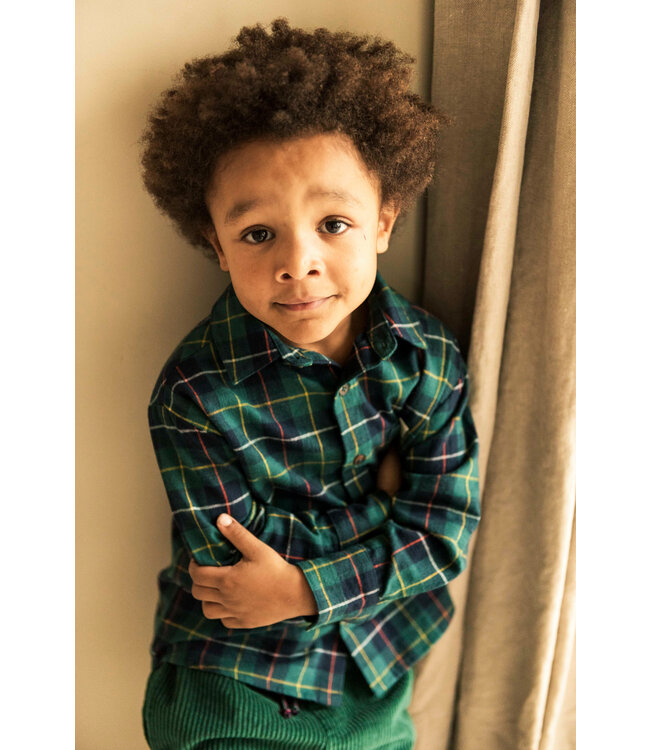 Jenest SCOTT SHIRT Navy blue green check