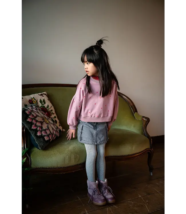 Petit Blush Easy sweater Love to Love Lilas