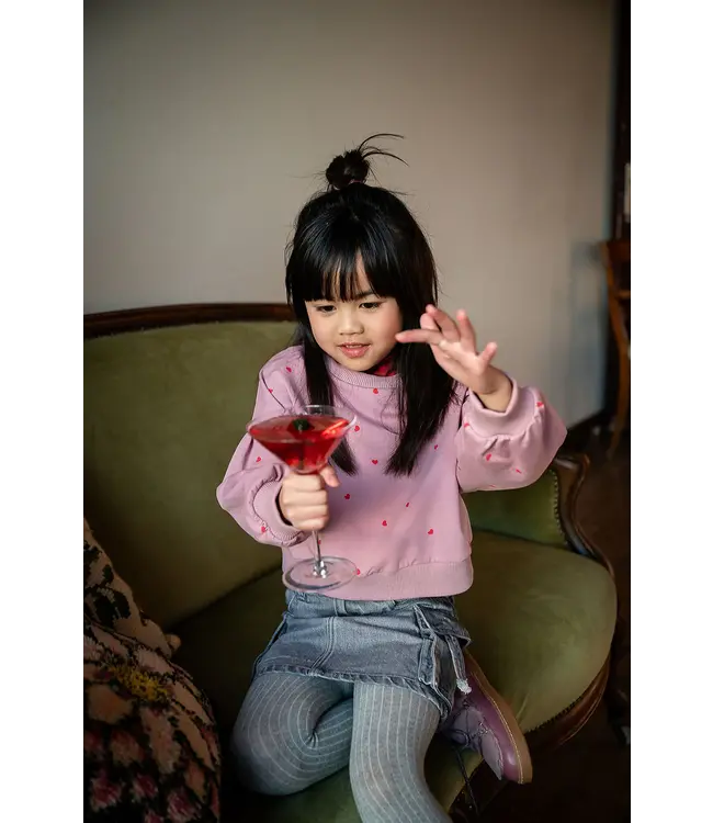 Petit Blush Easy sweater Love to Love Lilas