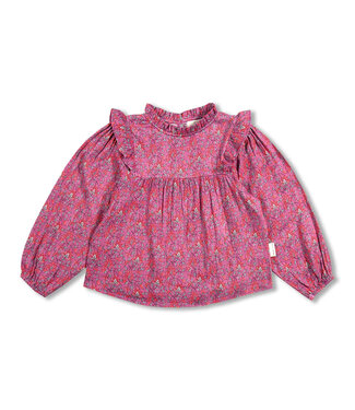Petit Blush Nina blouse Jaipur flower aop