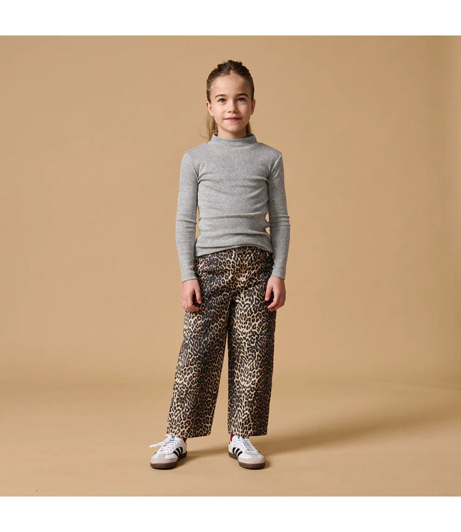 Petit Blush Turtle neck Silver lurex