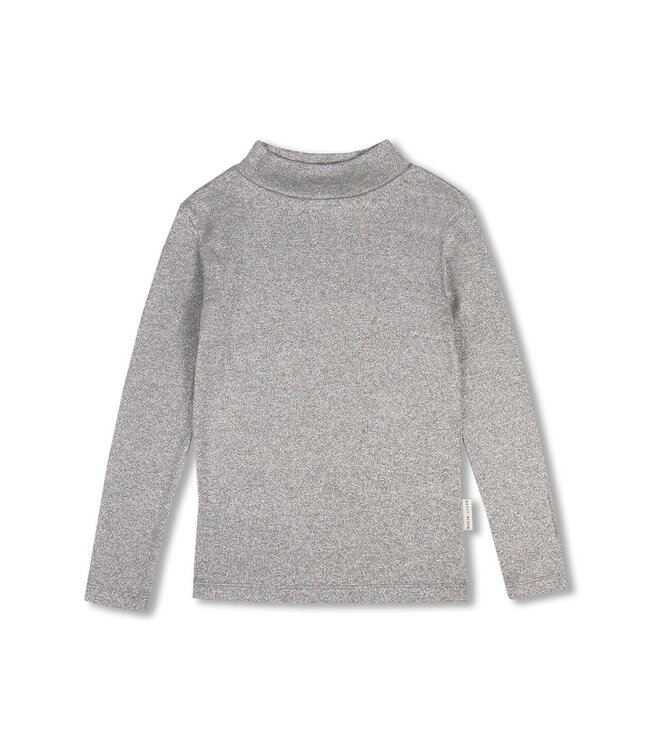Petit Blush Turtle neck Silver lurex