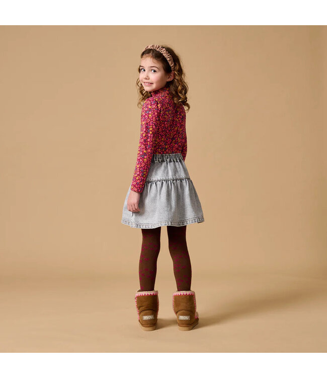 Petit Blush Turtle neck Winter flower