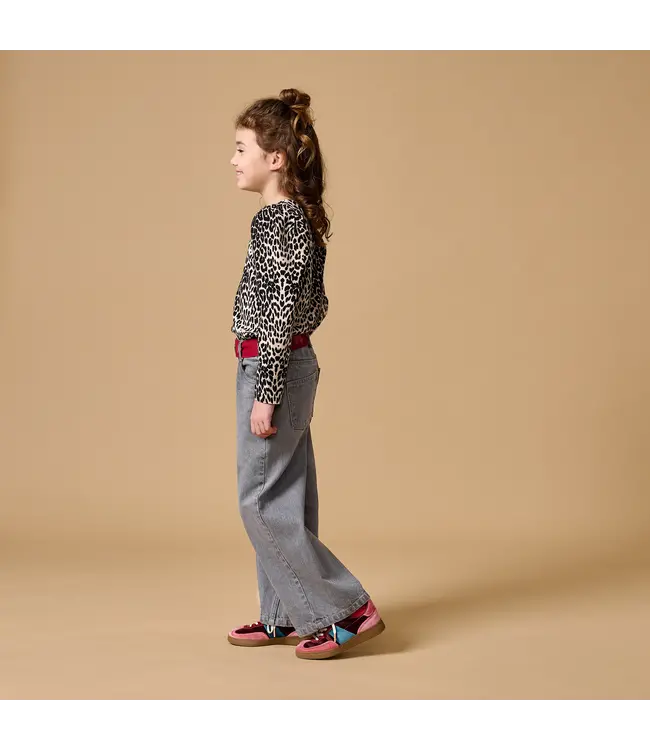 Petit Blush Puff longsleeve Leopard