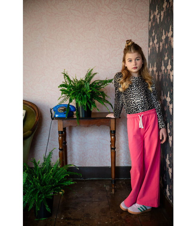 Petit Blush Puff longsleeve Leopard