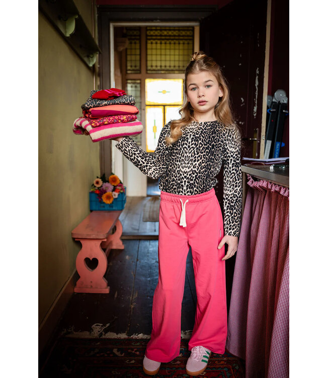 Petit Blush Puff longsleeve Leopard