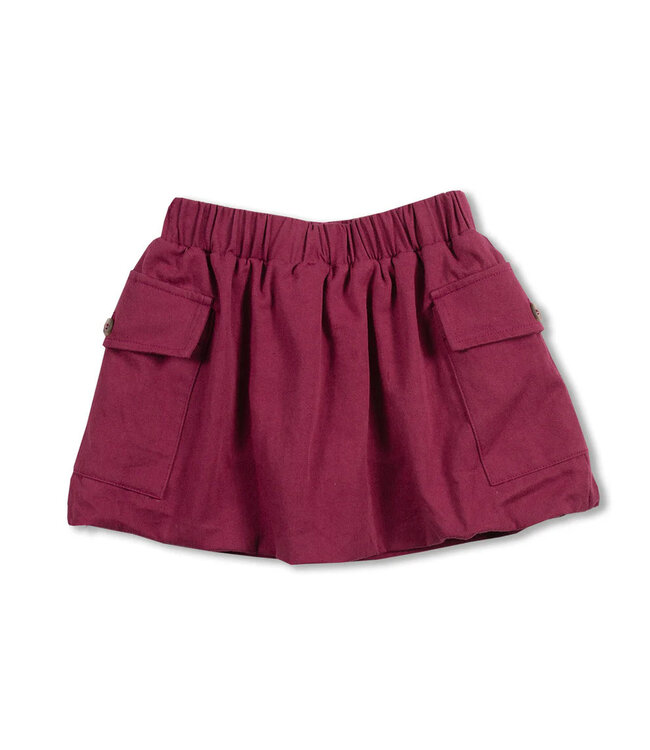 Petit Blush Ballon cargo skirt Beaujolais