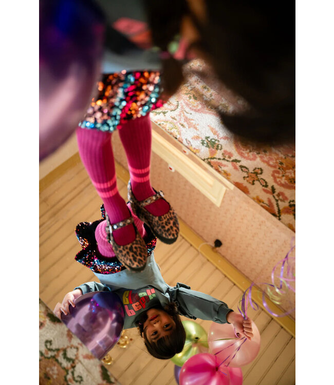 Petit Blush Sequins skirt Multi color