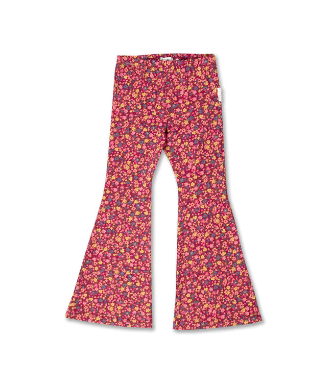 Petit Blush Bowie flared pants Winter flowers
