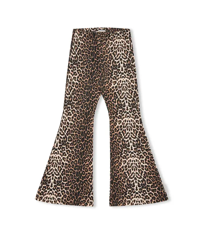 Petit Blush Bowie flared pants Leopard