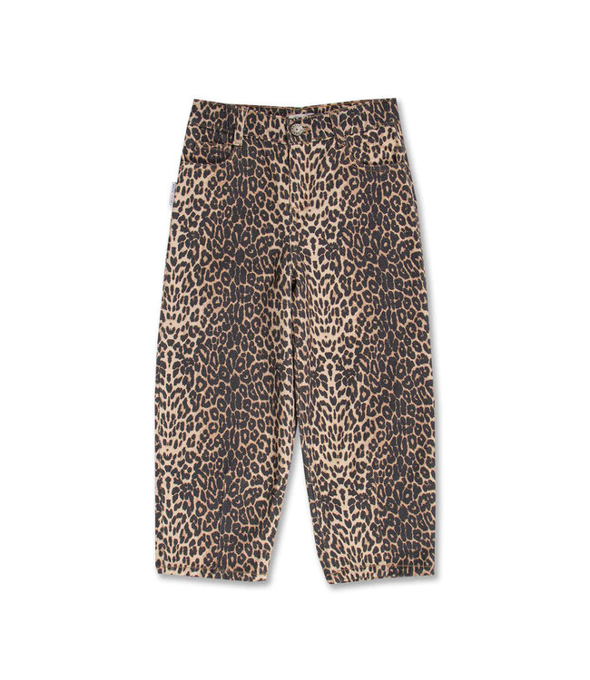Petit Blush Ballon fit jeans leopard