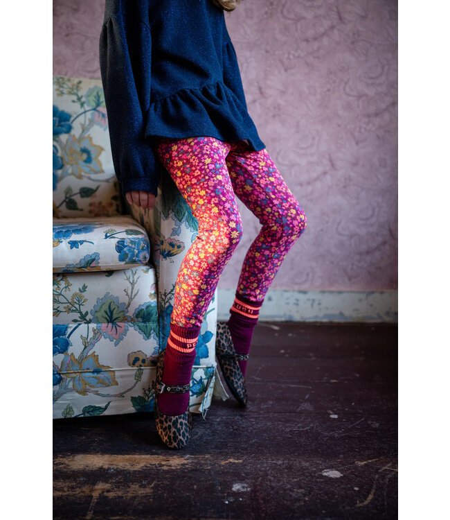 Petit Blush Sport socks Bordeaux/orange