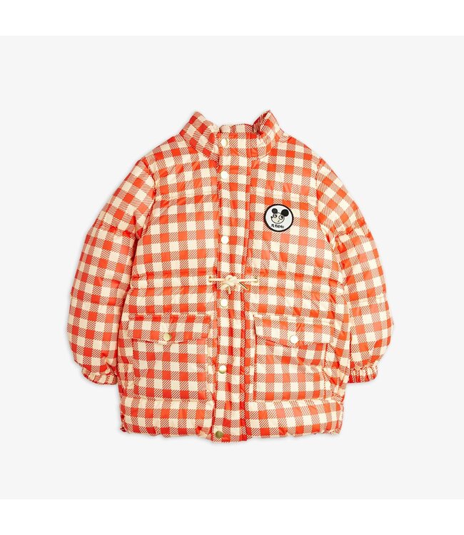 Mini Rodini Ritzratz patch gingham aop heavy puffer