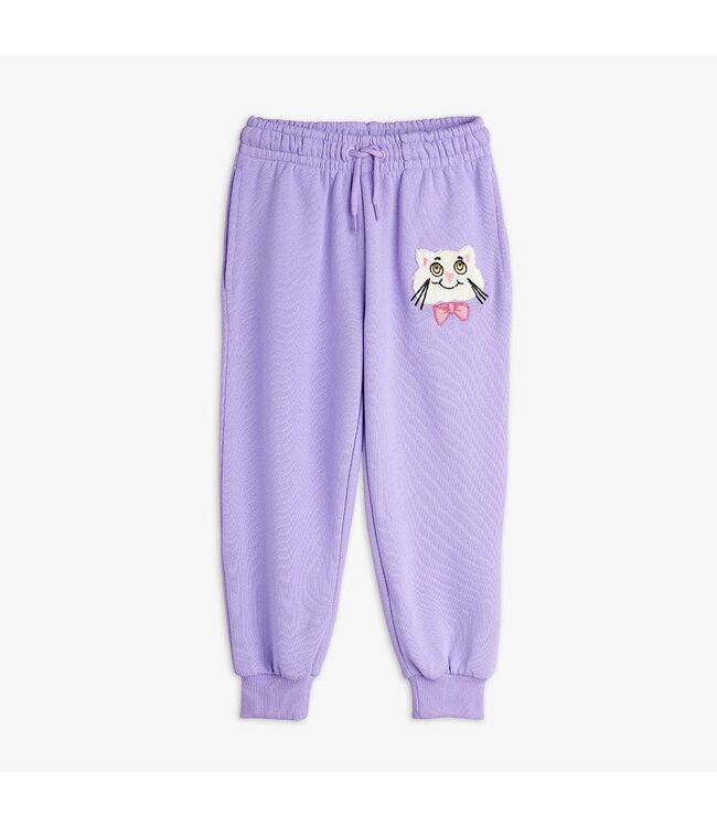Mini Rodini Cat with bowtie chenille sweatpants