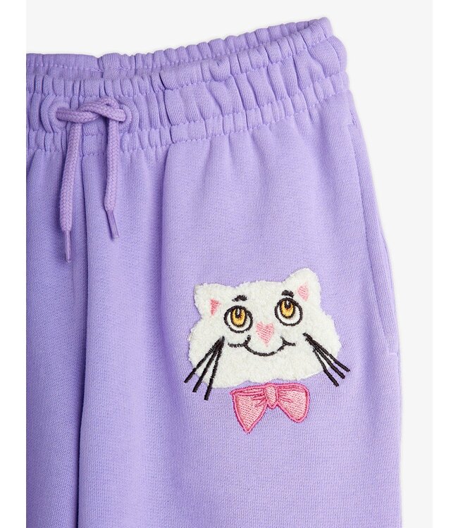 Mini Rodini Cat with bowtie chenille sweatpants