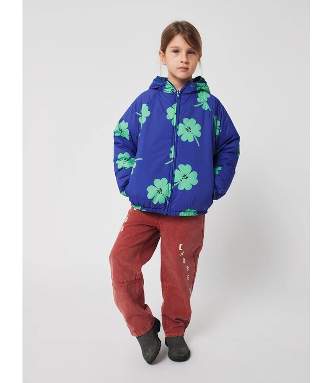 Bobo Choses Lucky Clover all over reversible anorak