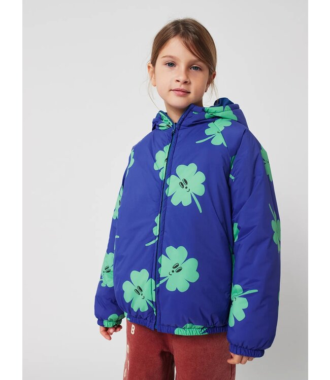 Bobo Choses Lucky Clover all over reversible anorak
