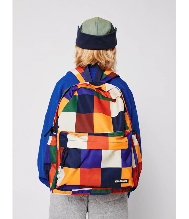 Bobo Choses Multicolor Tiles school bag