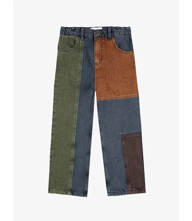 Bobo Choses Bobo Choses color block denim pants