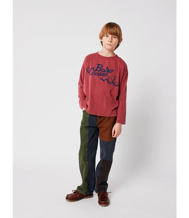 Bobo Choses Bobo Choses color block denim pants
