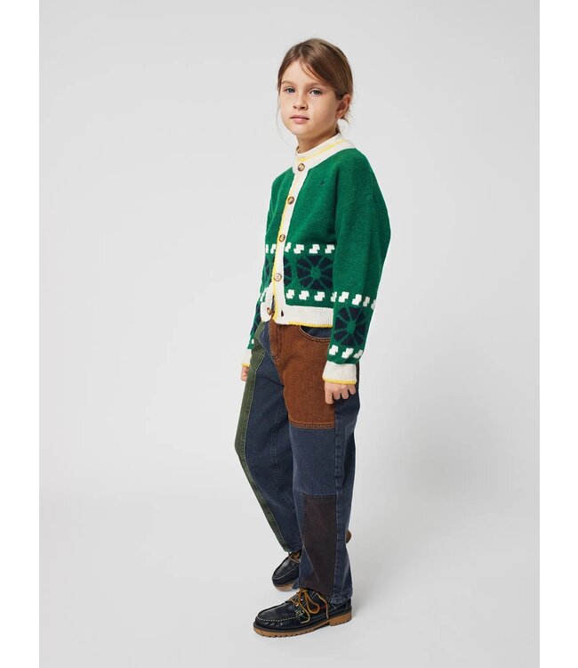 Bobo Choses Bobo Choses color block denim pants