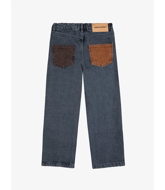 Bobo Choses Bobo Choses color block denim pants