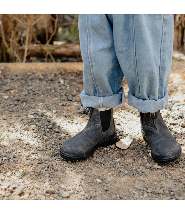 Blundstone Kids waxed Suede steel grey