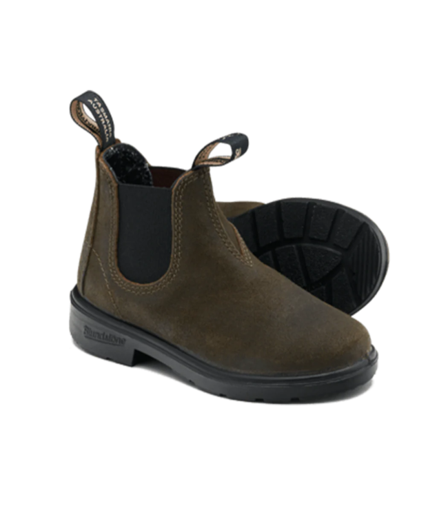 Blundstone Kids Suede dark olive