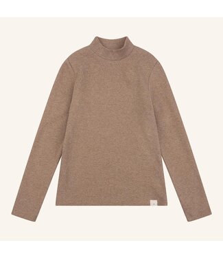 Navy Natural Mees top brown melange