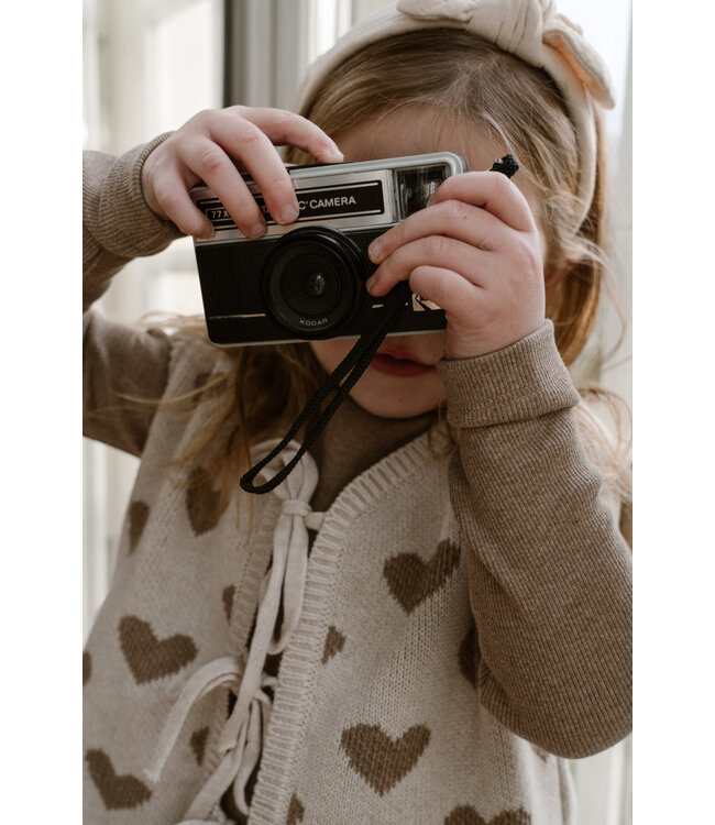 Navy Natural Mees top brown melange