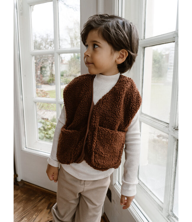 Navy Natural Mees top creme melange