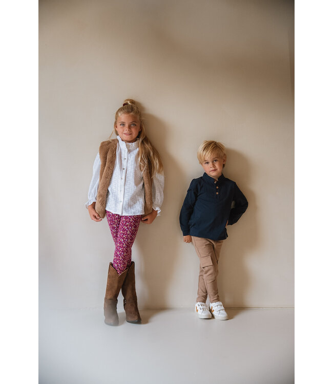 Navy Natural Boys polo navy jersey