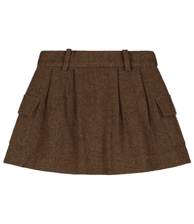Charlie Petite Noa skirt brown melange