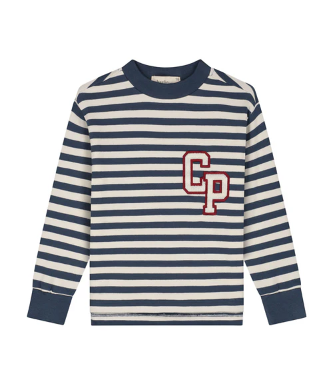 Charlie Petite Neil longsleeve Striped denim blue/ecru