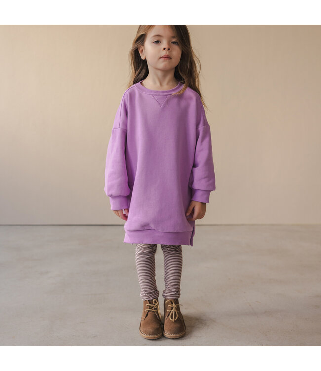 Chunky sweater dress Bright lilac