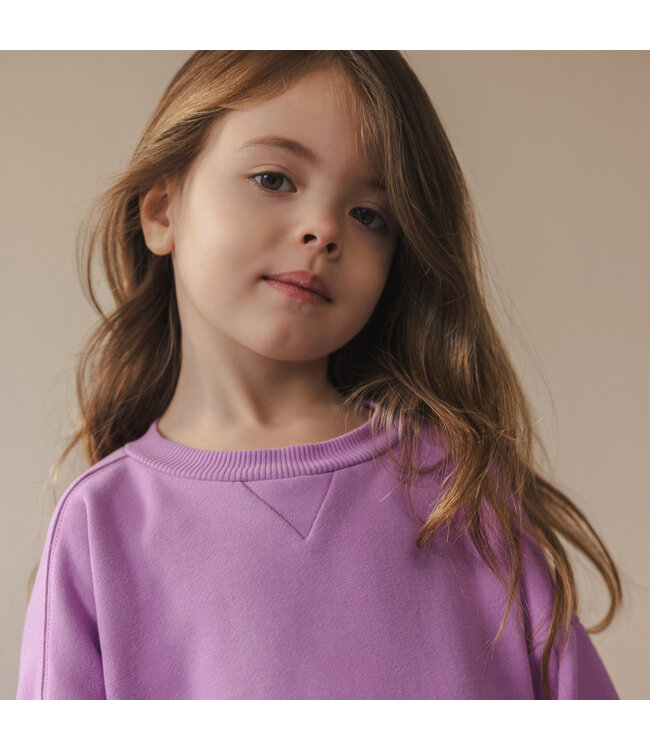 Chunky sweater dress Bright lilac