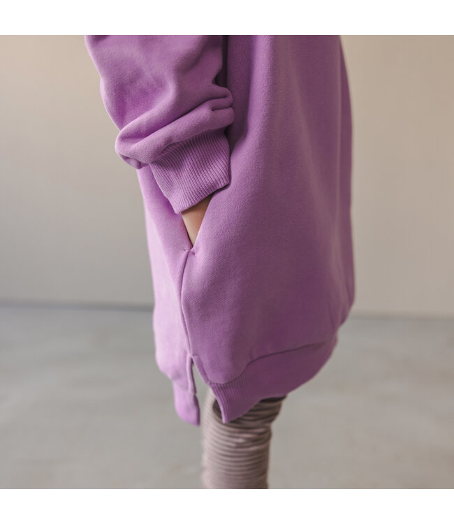 Chunky sweater dress Bright lilac