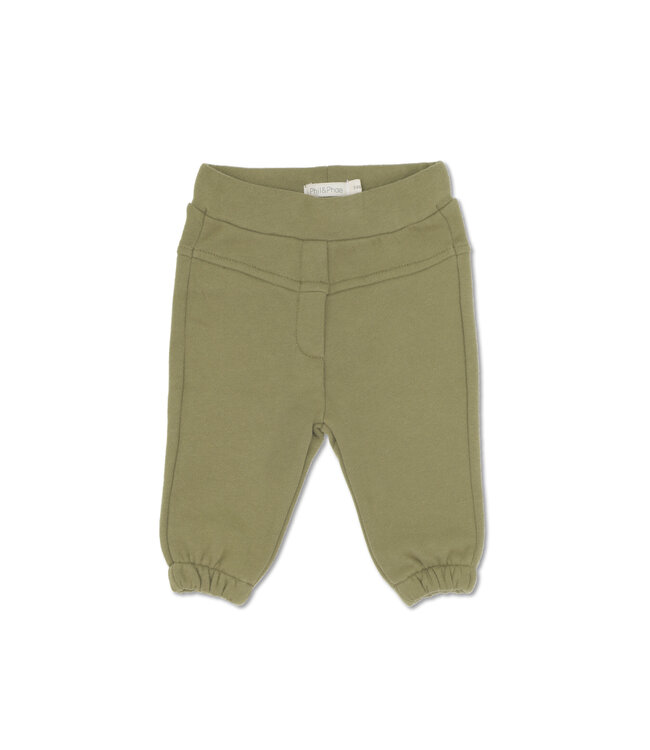 Tapered baby sweatpants Soft moss