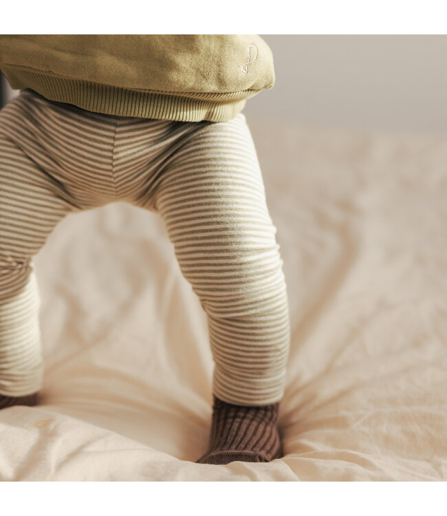 Legging stripes Soft moss stripes