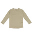 Drop-shoulder top l/s soft moss stripes
