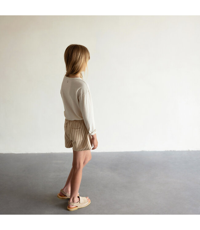 Oversized tee ls linen-blend Natural