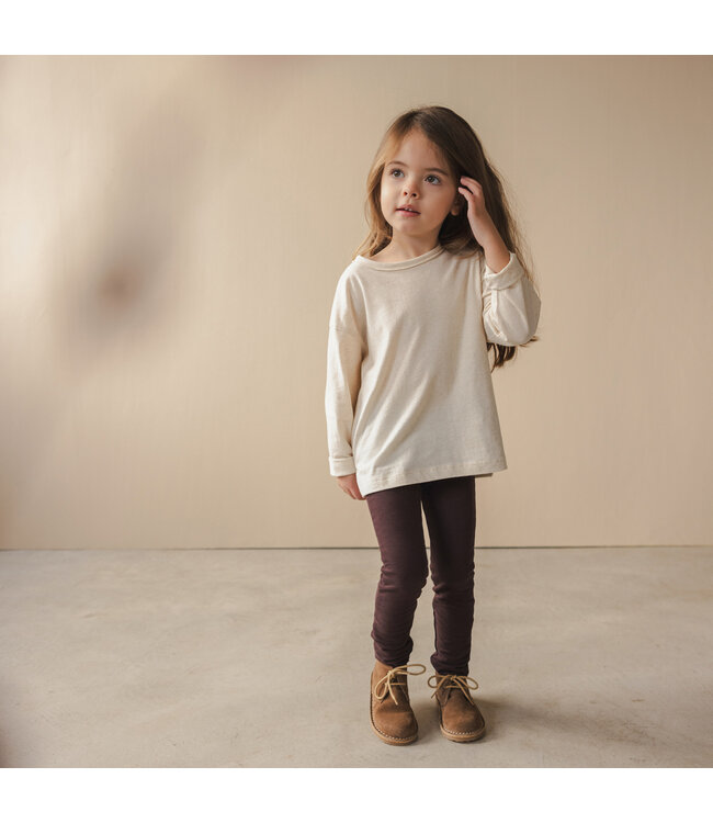 Oversized tee ls linen-blend Natural