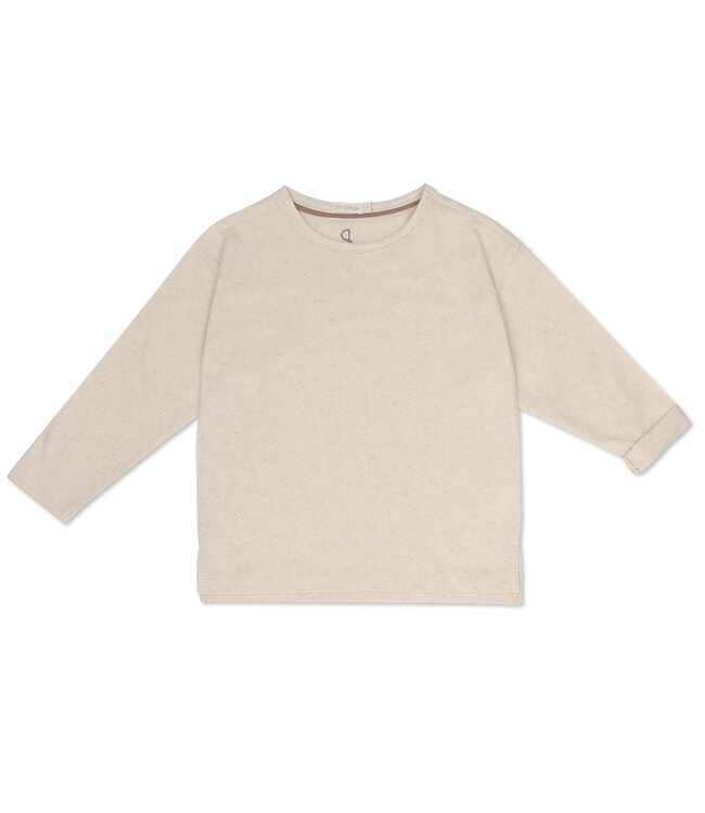 Oversized tee ls linen-blend Natural