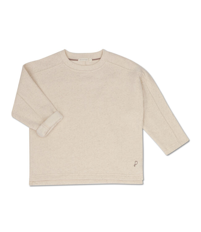 Loose sweater linen-blend Natural